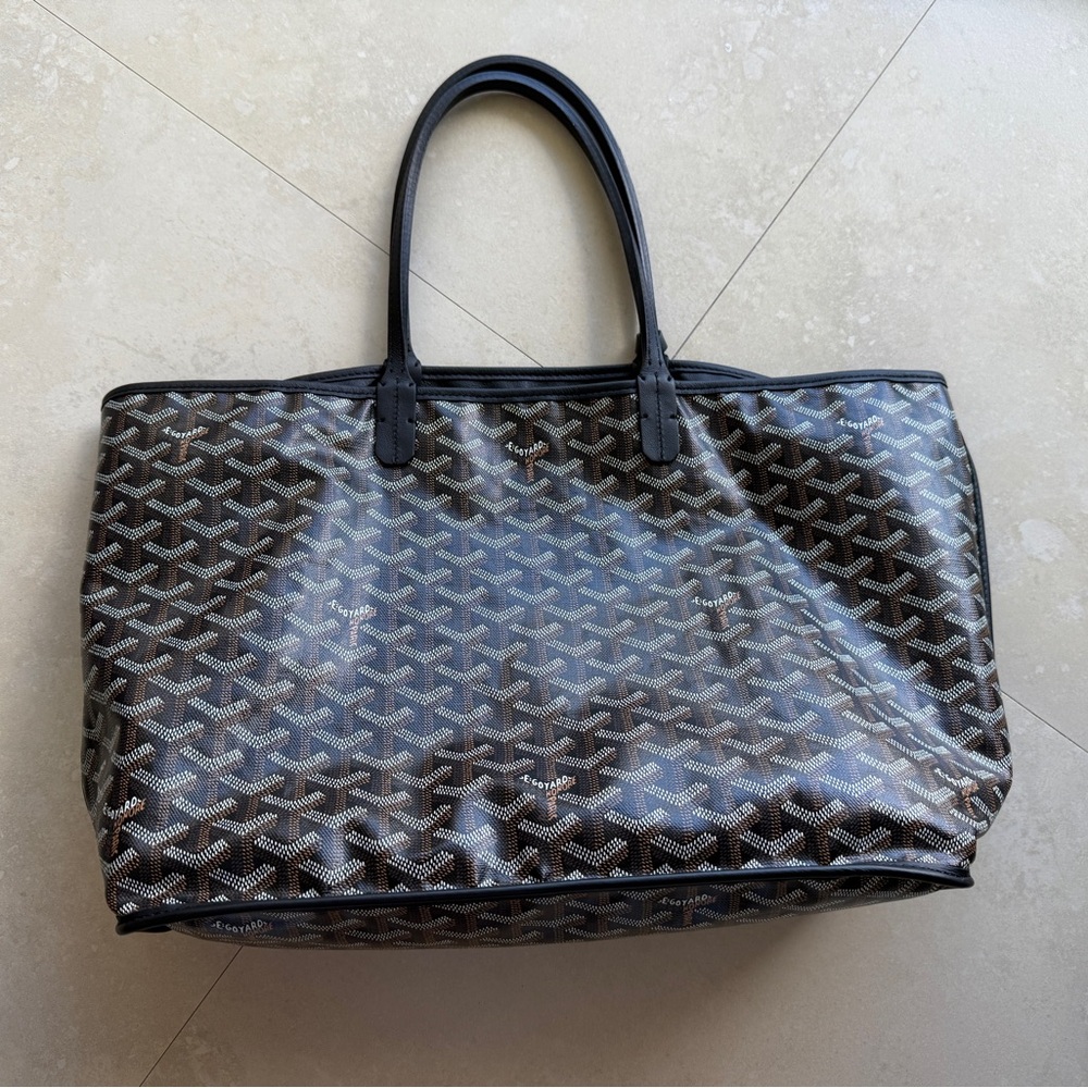 Goyard Black and Tan Handbag